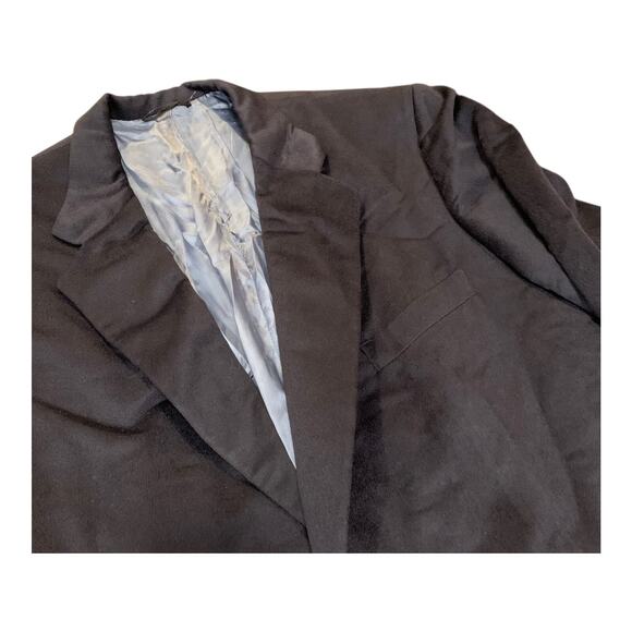 Tom James Blazer Men's Blue Velvet Size 40 Custom Suit Jacket Wedding - Picture 3 of 11